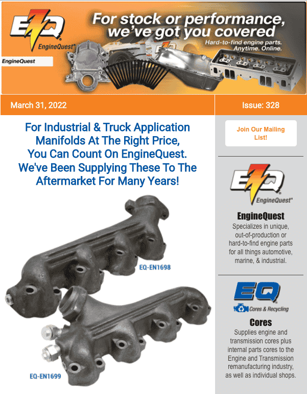 EngineQuest EQ-CH364XA - Cylinder Head Assembly - CSPRacing