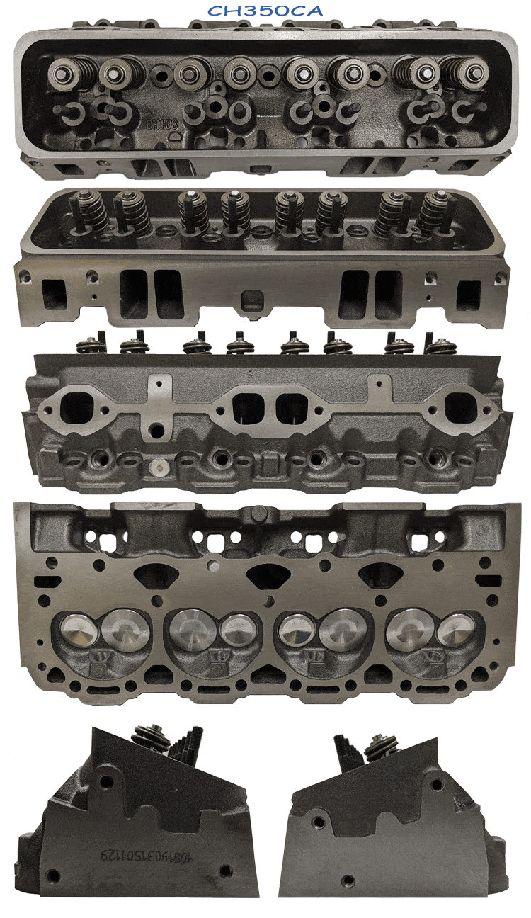 EngineQuest ch350c Vortec Heads, RHS, GM 906 & 062