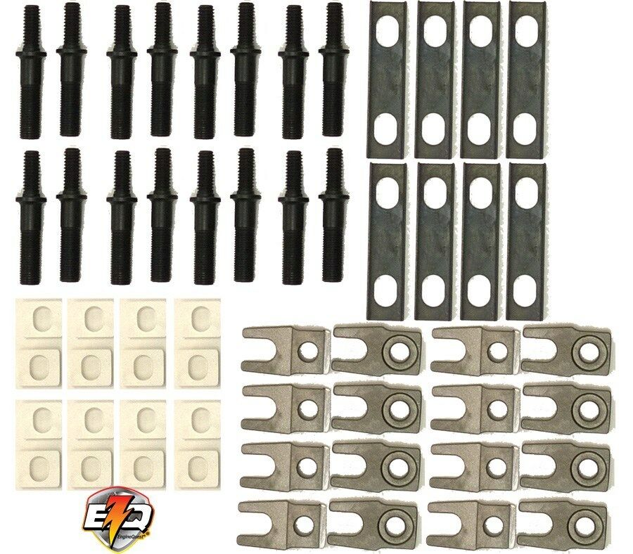3/8 " Rocker Arm Guide Plate Conversion Kit For Dodge , Ford (Set Of 16)