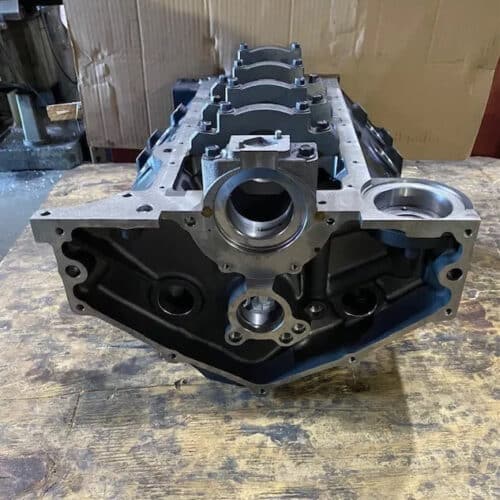 Engine Block, 350 Chevy Small Block, Germany Cast Iron, 4-Bolt 350 Mains NEW