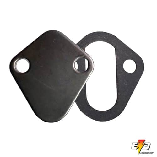Fuel Pump Block Off Plate, 2 Bolt Hole Universal Fit New, Single Pack